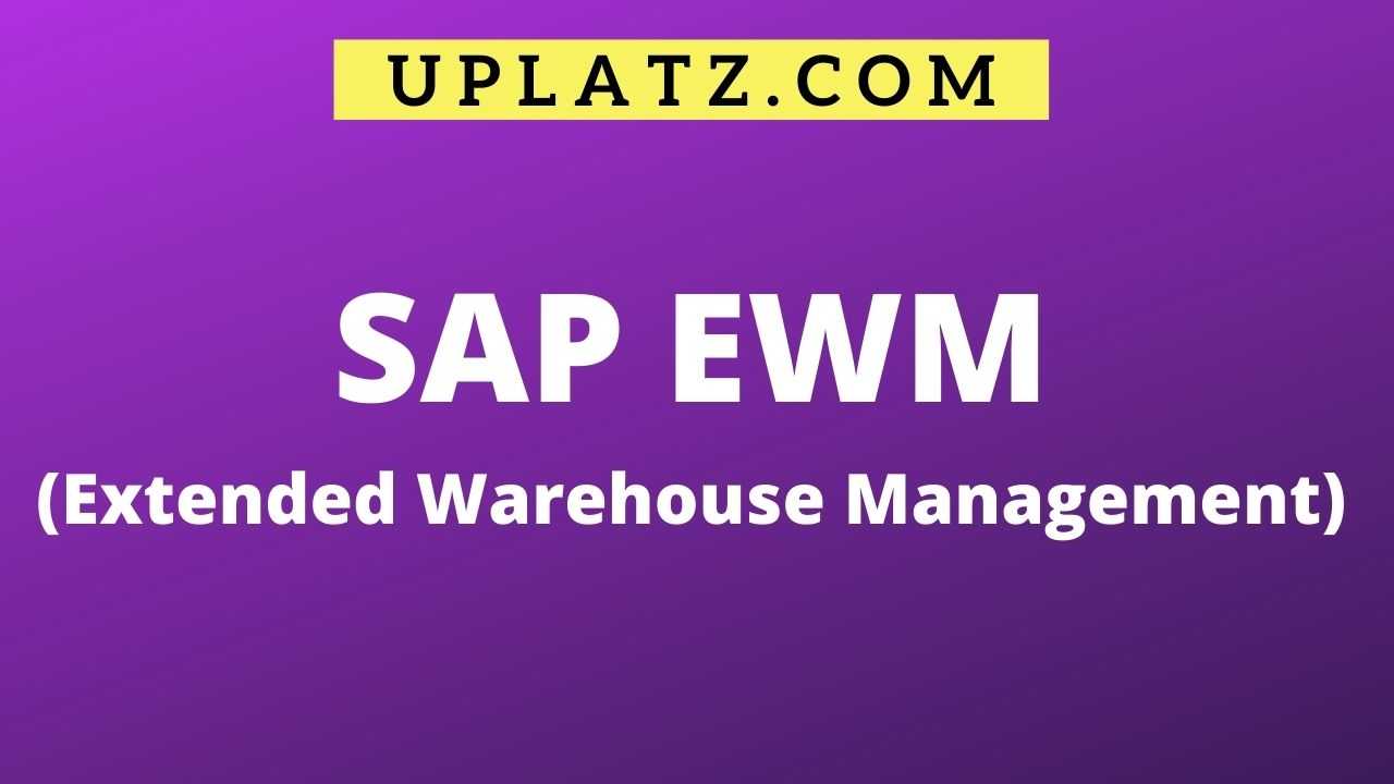 EMBEDDED EWM TRAINING SAP S4 HANA course and certification