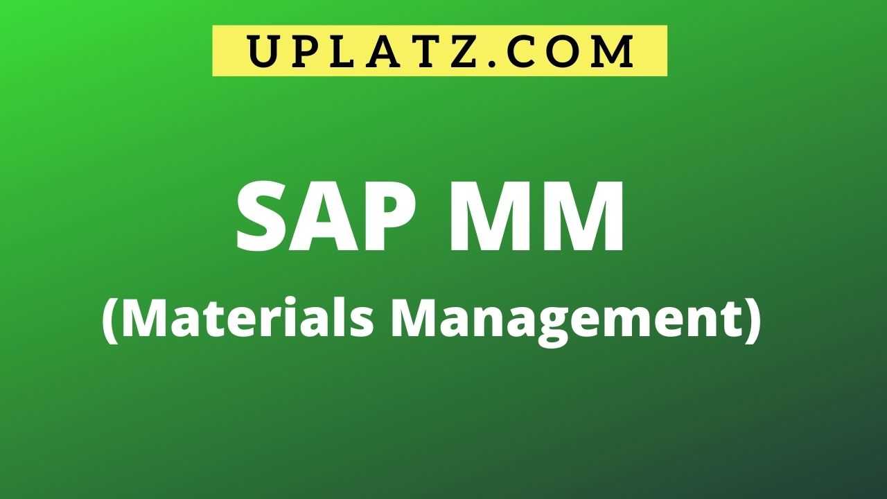 Sap MM course and certification