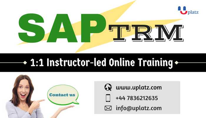 SAP TRM course and certification