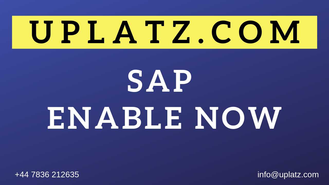 SAP Enable Now course and certification