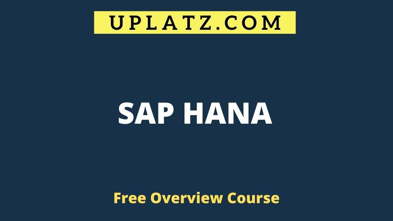 Overview Course - SAP HANA