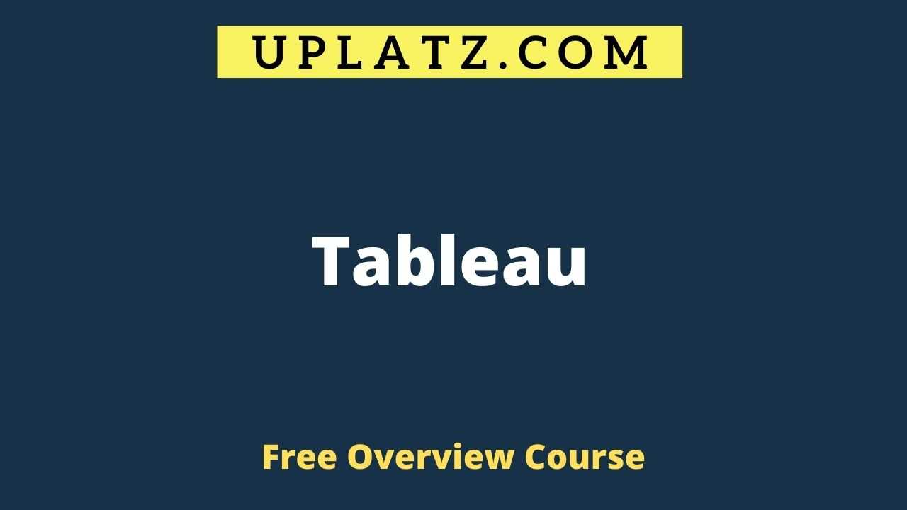 Overview Course - Tableau