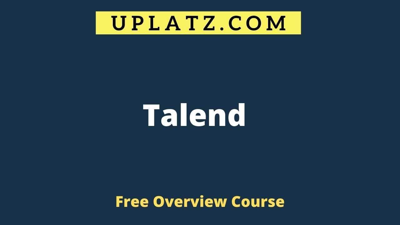 Overview Course - Talend