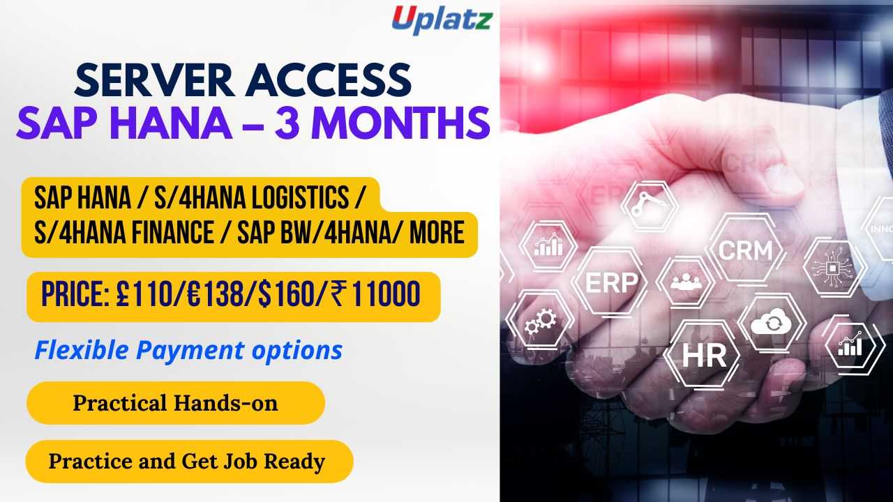 Server Access - SAP HANA - 3 Months