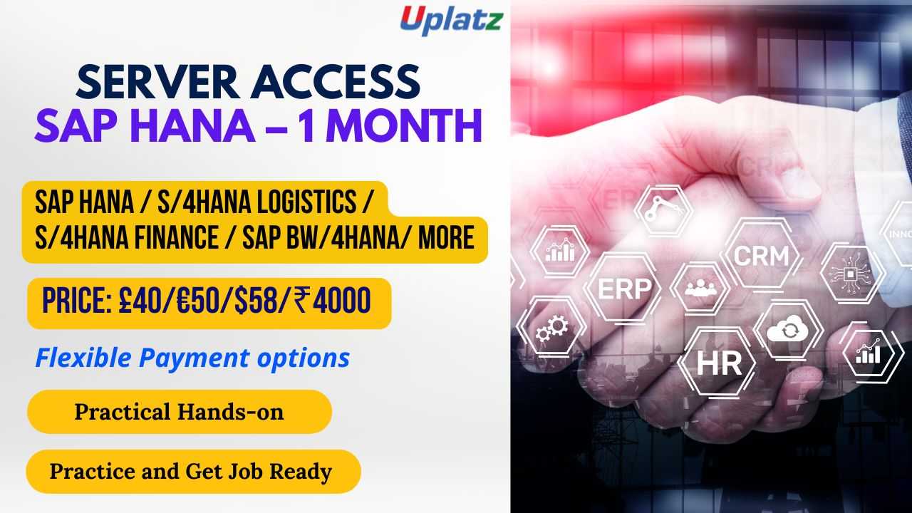 Server Access - SAP HANA - 1 Month