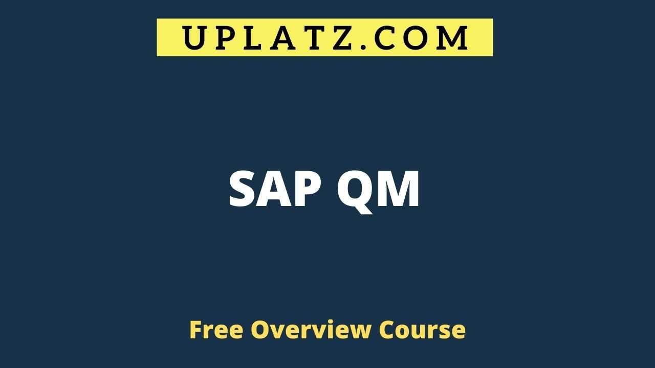 Overview Course - SAP QM
