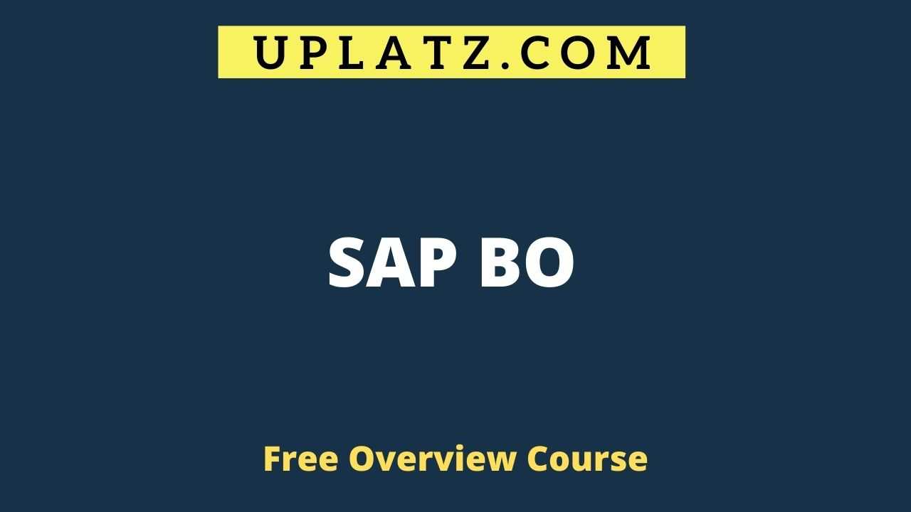 Overview Course - SAP BO