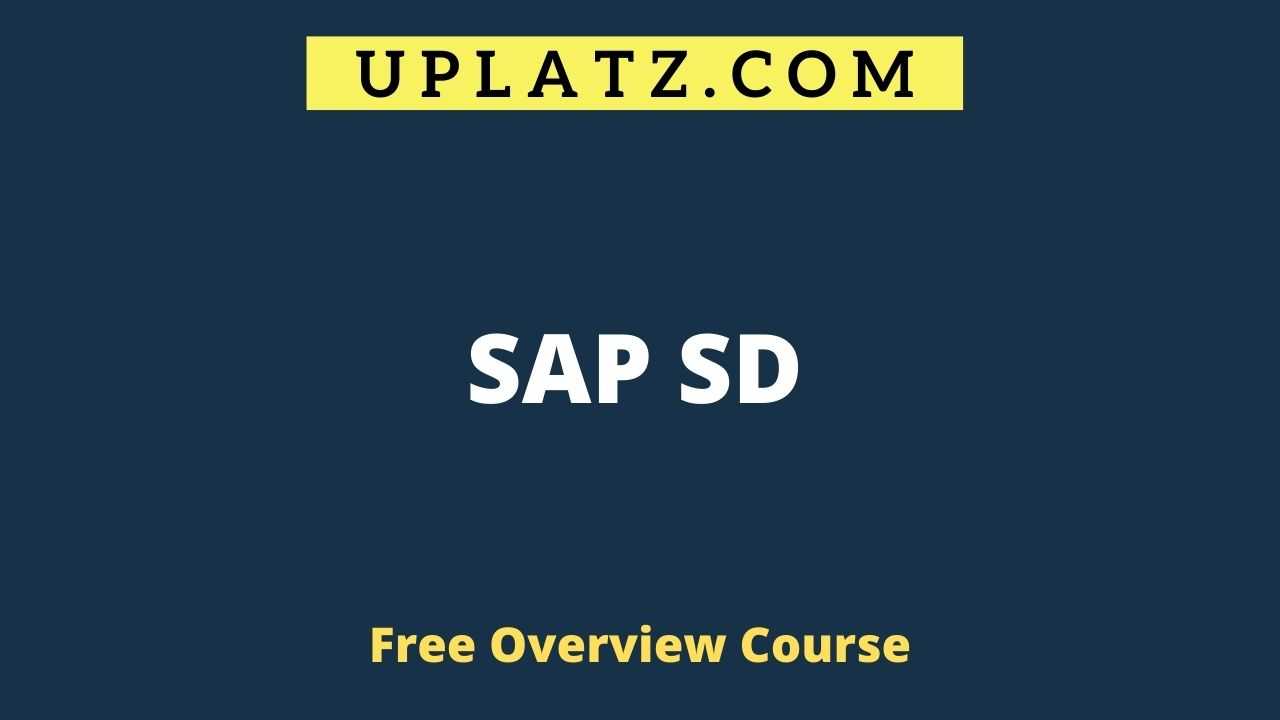 Overview Course - SAP SD