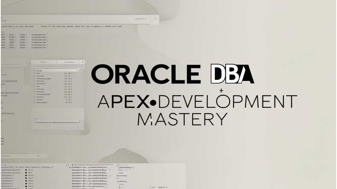 Bundle course - Oracle DBA & APEX Development Mastery
