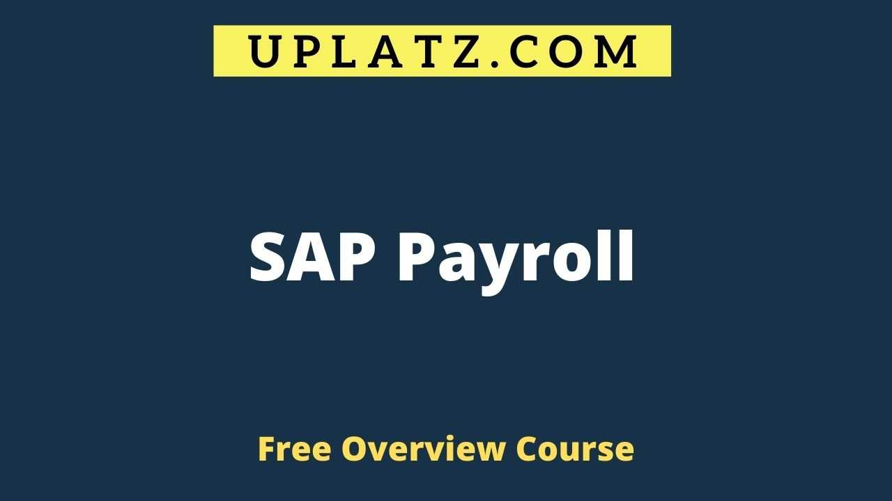 Overview Course - SAP Payroll